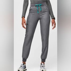 Figs High Waisted Zamora Jogger Scrub Pants Graphite S